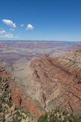 Rock formations on the South Rim edge of Grand Canyon National Park, Arizona, USA