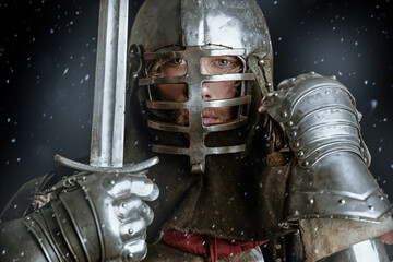brave medieval knight
