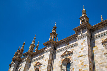 Duomo di Como Cathedral or Cattedrale di Santa Maria Assunta in Como lake, Italy