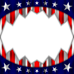 American Flag Background to Celebrate Labor Day