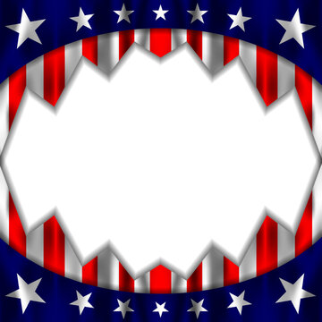 American Flag Background to Celebrate Labor Day