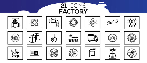 FACTORY ICON SET DESIGN