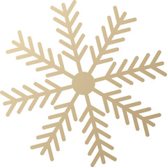 Gold snowflake