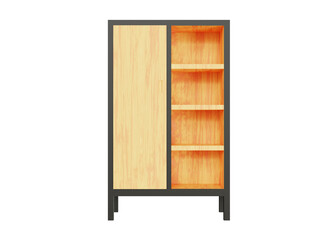 Wardrobe design 3d rendering for furniture needs