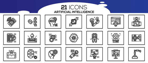 artificial intelligence  ICON SET DESIGN