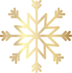 Gold snowflake