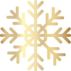 Gold snowflake