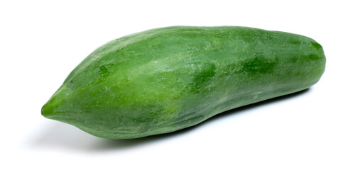 green papaya isolated over white background
