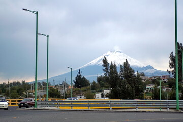 Cotopaxi Volcano, with a glacier on top, near Latacunga, Ecuador