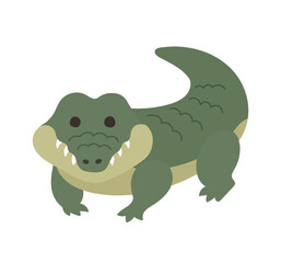 四足歩行のワニ