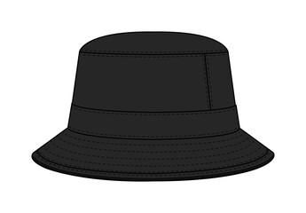 Bucket hat template illustration / png, no background