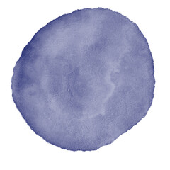 Blue Grey Watercolor Circle 