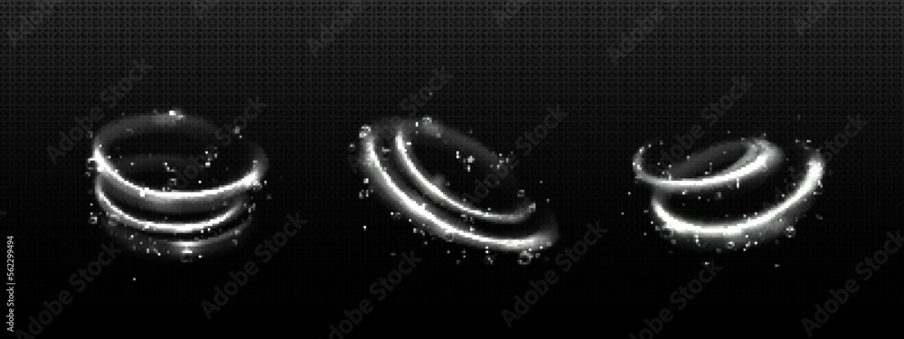 Poster clean detergent wave and soap swirl, light effect with bubbles and sparkles shine. isolated transpar