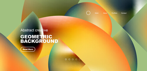 Shiny circles and round elements geometric background. Vector illustration for wallpaper, banner, background, leaflet, catalog, cover, flyer