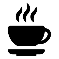 Coffee cup icon isolated on white background