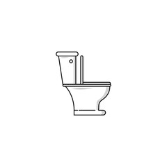 Toilet seat icon vector graphics