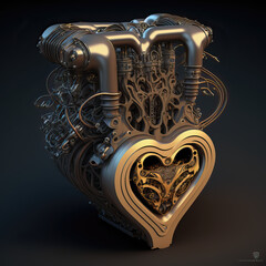 Mechanical Hearts, for the adventurous humaniods amongst us.  The human heart, the body's engine, re-imagined as a variety of motors, from ICE's to clockwork. 