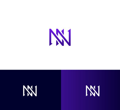 NN letter logo design template elements. Modern abstract digital alphabet letter logo. Vector illustration. Colorful NN letter logo