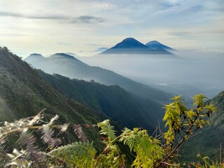 Fototapeta premium morning at the mountain