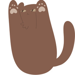 cat, cute, kitty, kawaii, illustration, doodle, flat design, minimal, design, decor, cat head, cat poses, international cat day, paw, joy, happy,