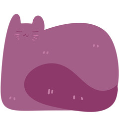 cat, cute, kitty, kawaii, illustration, doodle, flat design, minimal, design, decor, cat head, cat poses, international cat day, paw, joy, happy,