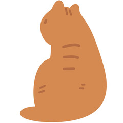 cat, cute, kitty, kawaii, illustration, doodle, flat design, minimal, design, decor, cat head, cat poses, international cat day, paw, joy, happy,
