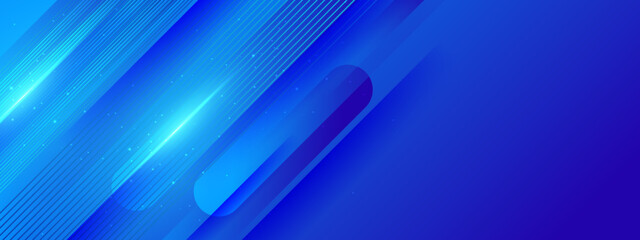 Abstract blue banner