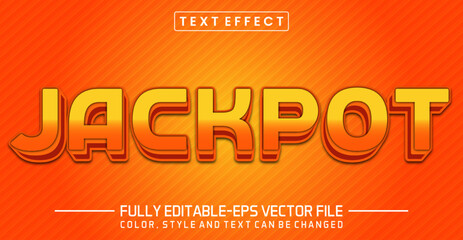 Jackpot text editable style effect