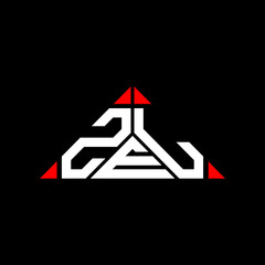 ZEL letter logo creative design with vector graphic, ZEL simple and modern logo. - obrazy, fototapety, plakaty