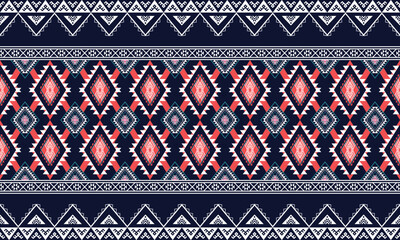 Abstract ethnic geometric flower pattern design pattern for background,fabric,wrapping,clothing,carpet,wallpaper,clothing,wrapping,batik,fabric