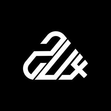 ZUX letter logo creative design with vector graphic, ZUX simple and modern logo.