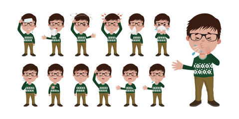 People with pain and diseases