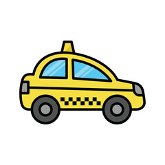 taxi icon vector design template in white background