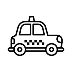 taxi icon vector design template in white background