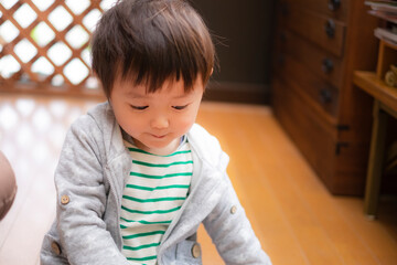 2歳児男の子の表情