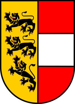 Landeswappen K&auml;rnten, Land K&auml;rnten, K&auml;rntnerisches Wappen, Stilisiertes Wappen, &ouml;sterreichische Bundesl&auml;nder, Bunderl&auml;nder, Wappenschild