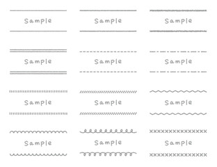 クレヨン素材のいろいろなフレームセット