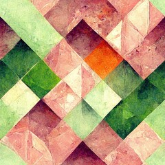 pink green abstract geometric pattern