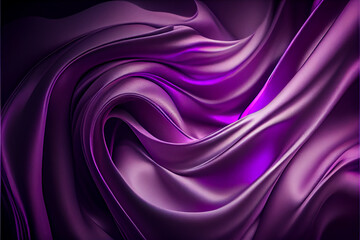 Obraz premium Purple Silk satin background. generative ai