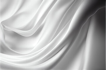 Obraz premium White Silk satin background. generative ai