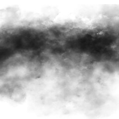Cloud, fog, or smoke isolated on transparent background. Royalty high-quality free stock PNG image of white cloudiness, clouds, mist or smog overlays on transparent backgrounds for design