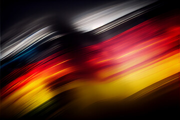 Blurred german flag background. generative ai