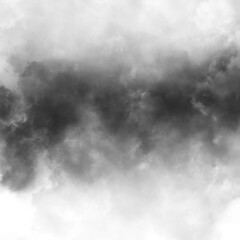 Obraz premium Cloud, fog, or smoke isolated on black background. Royalty high-quality free stock photo image of white cloudiness, clouds, mist or smog overlays on black backgrounds. Copy space for design