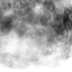 Cloud, fog, or smoke isolated on black background. Royalty high-quality free stock photo  image of white cloudiness, clouds, mist or smog overlays on black backgrounds. Copy space for design