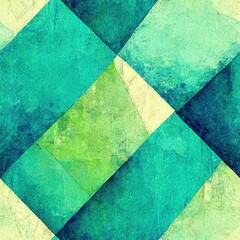 lime turquoise abstract geometric pattern