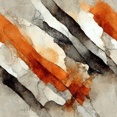 orange black abstract geometric pattern