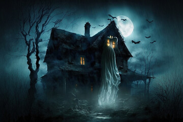 Spooky Halloween night - Generative AI