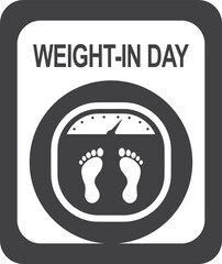 Weigh-In Day, Happy Weigh-In Day vector