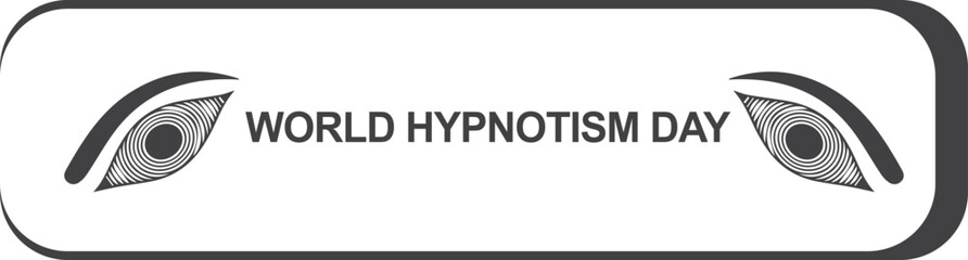 World Hypnotism Day, celebrate Hypnotism Day symbol blue vector