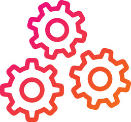 Cogwheel Vector Icon Design Illustration